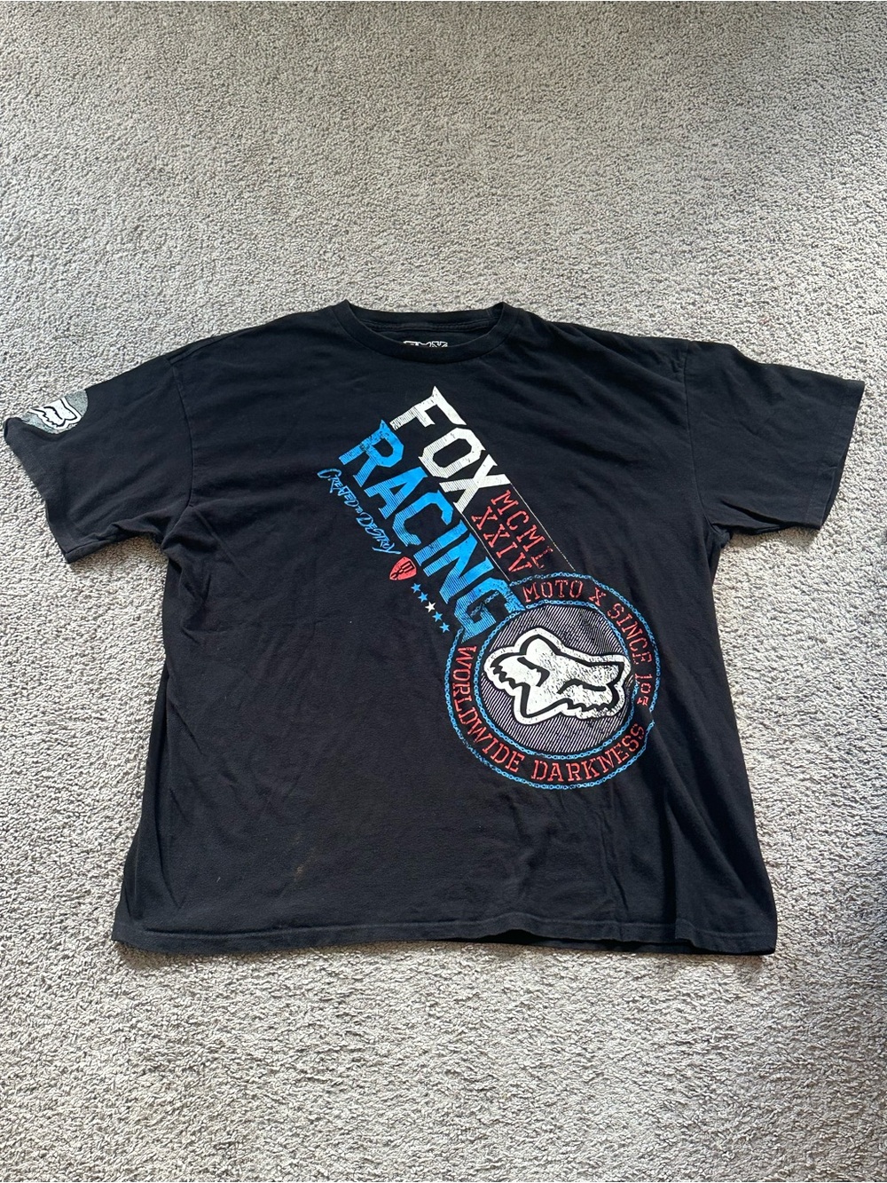 Fox Racing 2XL Men's Black Graphic Tee